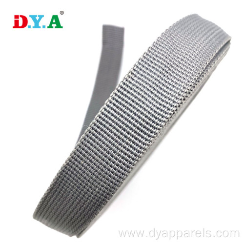 Durable Breathable 25mm Gray PP Polypropylene Webbing